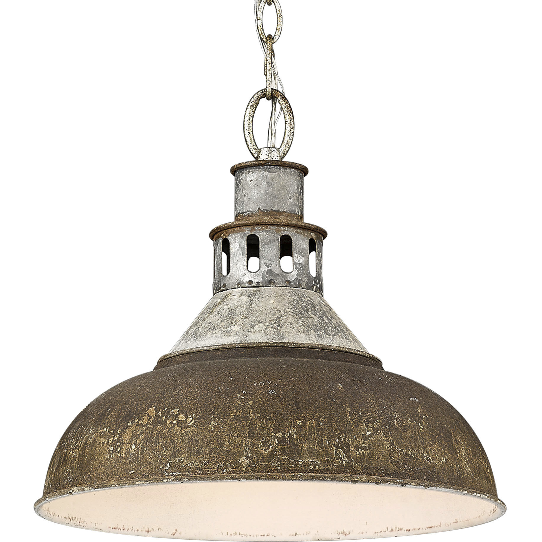 Rust pendant light cheap